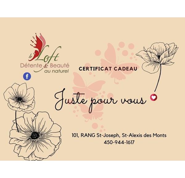 Certificat cadeau