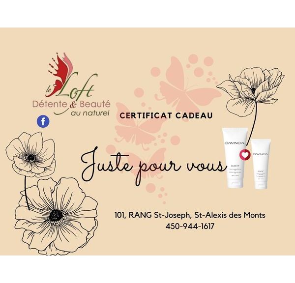 Certificat Cadeau PROMO SILWETA & DOLCE