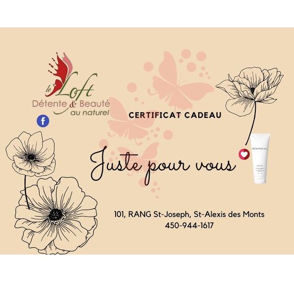 Certificat Cadeau PROMO DOLCE